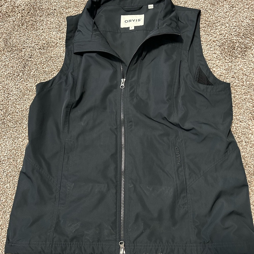 Orvis Black Zip-Up Vest